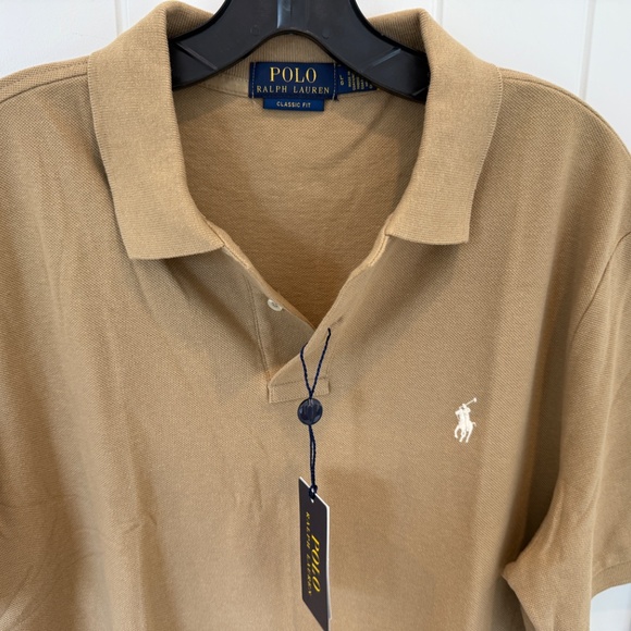 NWT POLO RALPH LAUREN, POLO SHIRT, LARGE, CAFE - Picture 3 of 6